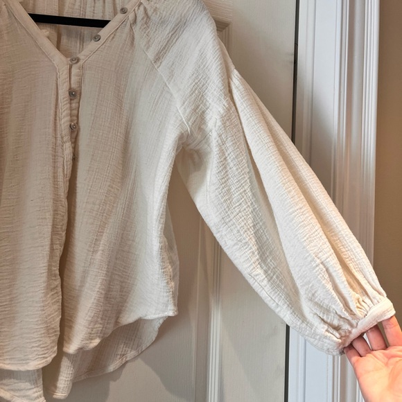 ASOS Cream Button-Up Blouse - Picture 3 of 3